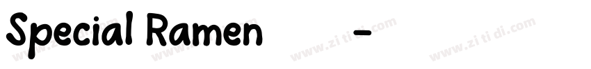 Special Ramen字体下载字体转换